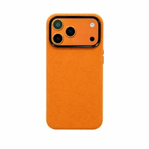 Capa iPhone 17 Pro Max WINK Alcântara Laranja