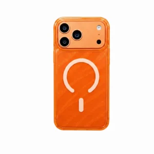 Capa iPhone 17 Pro 1Kase Glow Case Laranja