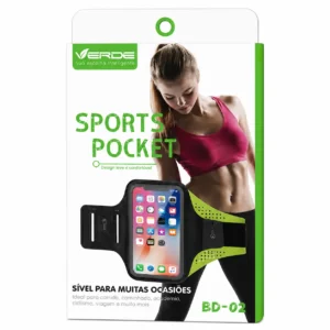 Braçadeira Armband Esportiva Corrida VERDE BD-02