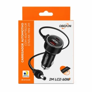 Carregador Starlink Veicular 2M 60W OBERON OR-IC112