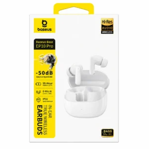 Fone Bluetooth BASEUS EP10 Pro BRANCO