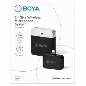Microfone de Lapela Sem Fio Lightning BOYA BT-M1LV-D