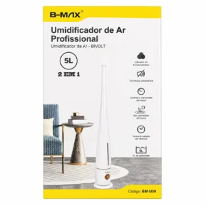 Umidificador Ultrassônico 2 EM 1 5L B-MAX BM-U09
