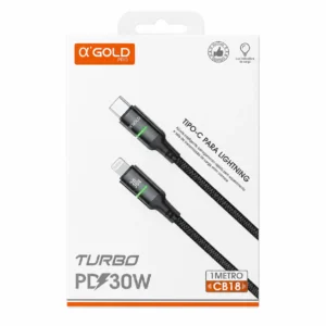 Cabo Carregador Lightning 1M AGOLD CB18