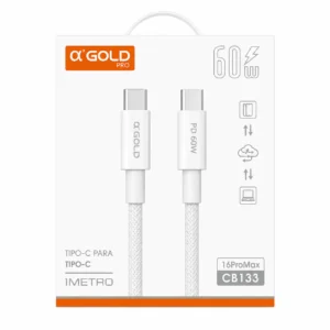 Cabo Carregador Tipo C 1M AGOLD CB133