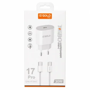 Kit Carregador Tipo C 30W AGOLD CA31-3