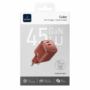 Kit Carregador Tipo C 45W GaN WIWU Cube