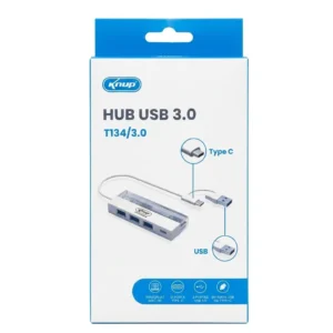 Adaptador Hub USB e Tipo C KNUP T-134