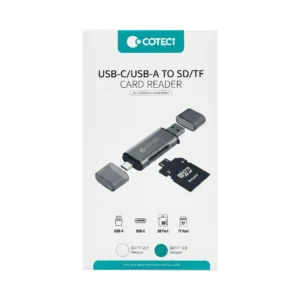 Leitor de Cartão de Memória USB e Tipo C COTECI Card Reader