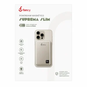 Carregador Portátil MagSafe Fancy Suprema Slim 5000mAh 20W