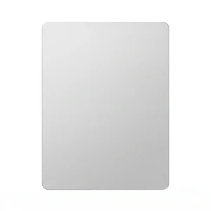 Mousepad Alumínio Prata Antiderrapante