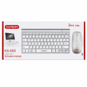 Kit Teclado e Mouse 2.4Ghz KAPBOM KA-685