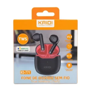 Fone de Ouvido Bluetooth KAIDI KD-771 Preto