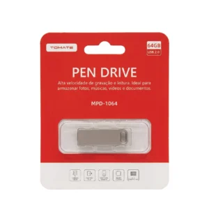 Pendrive 64GB Metalizado Tomate MPD-1064